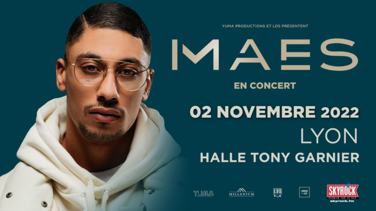 Maes en concert à Lyon 2022 Halle Tony Garnier High-lo Totaal Rez rap