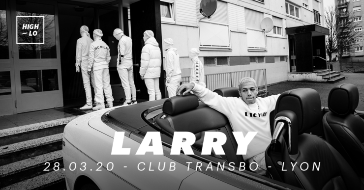 Larry en concert au Club Transbo Lyon. High-lo rap 2020