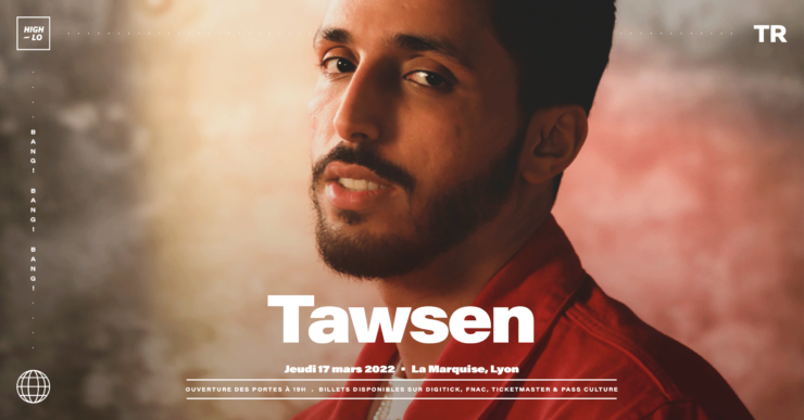Tawsen en concert à La marquise Lyon 17 mars 2022 rap rappeur High-lo Totaal Rez
