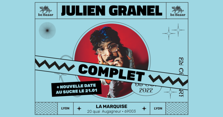 Julien Granel en concert à La Marqusie Lyon Le Bazar Totaal Rez 2022