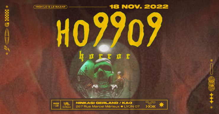 ho99o9 concert Lyon novembre 2022 Ninkasi Kao Lyon Totaal Rez High-lo Le Bazar