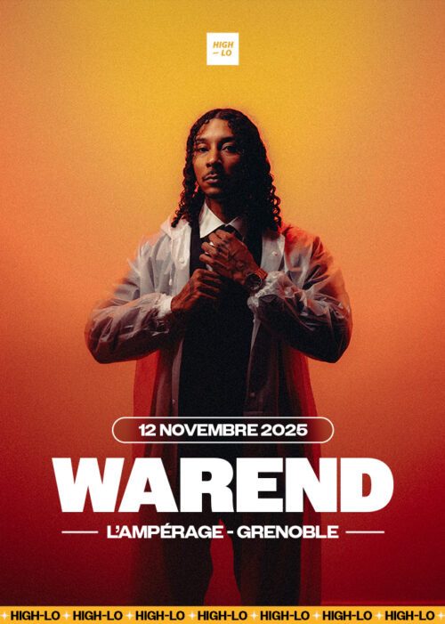 WarEnd en concert Rap le 12 novembre 2025 à l'Ampérage à Grenoble. Tous nos concerts rap High-lo sur Totaal Rez, agendas et billetterie.