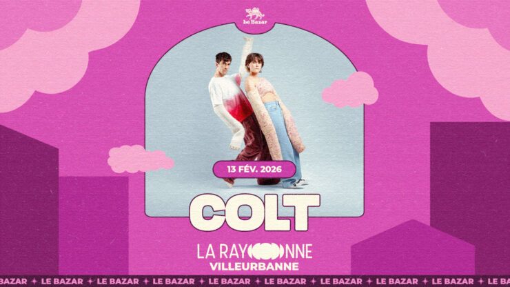 Colt en concert à Lyon La Rayonne Villeurbanne Février 2026 Lyon : Agenda et billetterie de nos concerts pop rock electro à lyon Totaal rez et Le bazar : Agenda de nos concerts