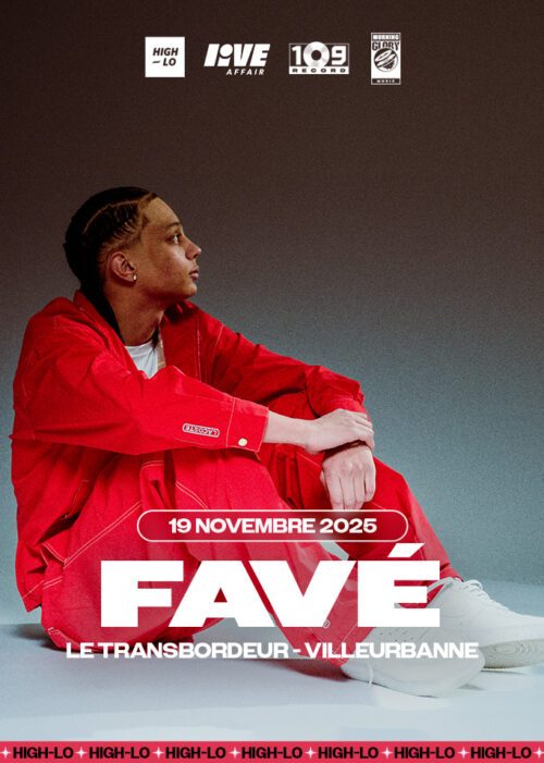 Fave en concert le 19 novembre au Transbordeur, Lyon . Tous nos concerts rap sur Totaal Rez et dans les agendas et billetterie