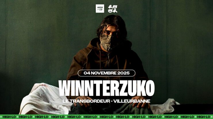 winnterzuko en concert le 4 novembre au Transbordeur, Lyon Villeurbanne. Tous nos concerts rap High-lo sur Totaal Rez, agendas et billetterie.