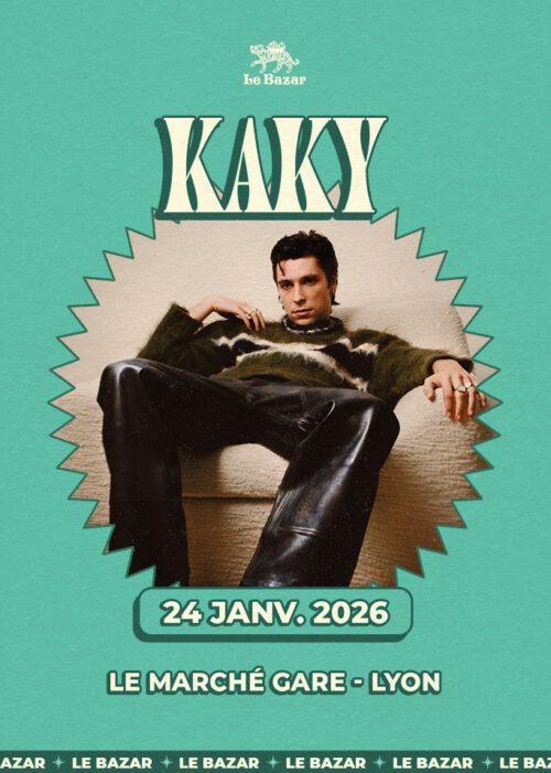 Kaky en concert au Marché Gare Lyon, Le Bazar : agenda et billetterie 24 janvier 2026 chanson pop indie rock folk réserver billets tickets Totaal Rez concerts à lyon