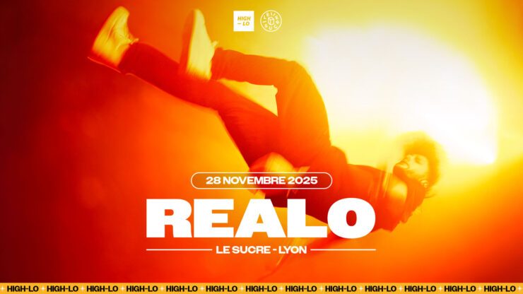 Realo en concert Rap le 28 novembre 2025 au Sucre, à Lyon. Tous nos concerts rap High-lo sur Totaal Rez, agendas et billetterie.