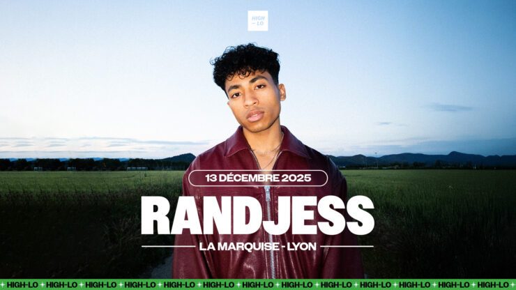 Randjess en concert le 13 décembre 2025 à la Marquise, à Lyon. Tous nos concerts rap High-lo sur Totaal Rez, agendas et billetterie.