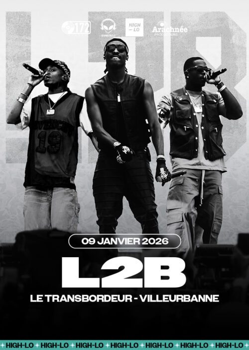 L2B en concert Rap le 9 janvier 2026 au Trasbordeur à Lyon. Tous nos concerts rap High-lo sur Totaal Rez, agenda et billetterie, tickets, les concerts à lyon.