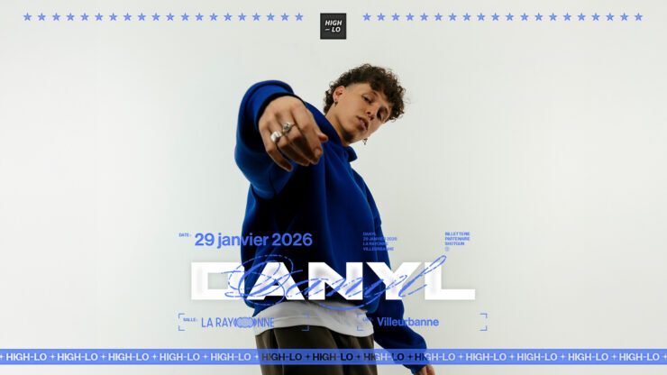 Danyl en concert à la Rayonne, Lyon-Villeurbanne le 29 janvier 2025. Un concert rap présenté par High-lo et Totaal Rez. Places disponibles sur nos billetteries