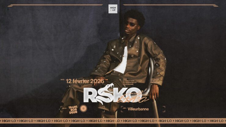 RSKO en concert le 12 février 2026 au Transbordeur, à Villeurbanne Lyon. Tous nos concerts rap High-lo sur Totaal Rez, agendas et billetterie.