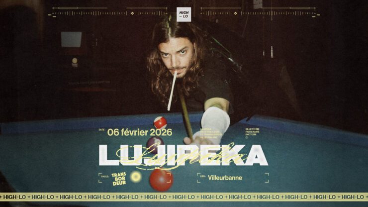 Lujipeka 06 février 2026 à le Transbordeur, à Lyon. Tous nos concerts rap High-lo sur Totaal Rez, agendas et billetterie.
