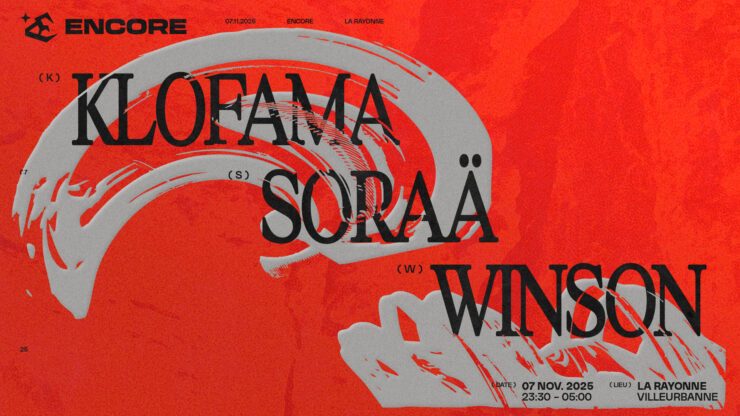 ENCORE : Winson, Klofama, Saraä à La Rayonne, Lyon – 07 novembre 2026. Soirée techno Lyon La Rayonne Villeurbanne Billetterie Tickets Hard Hardtech