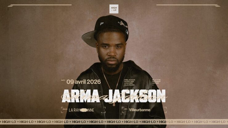 ARMA JACKSON en concert le 9 avril 2026 à La Rayonne, Lyon / Villeurbanne. Tous nos concerts rap rnb High-lo sur Totaal Rez, ARMA JACKSON agendas et billetterie.