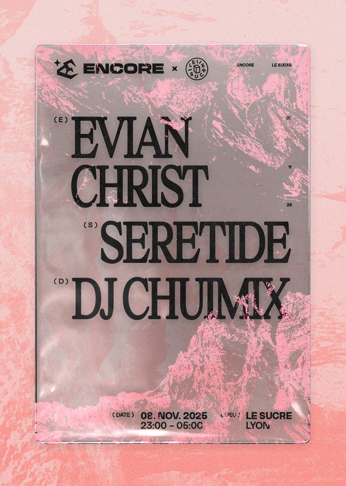 Evian Christ en soirée à Lyon, le Sucre le 8 novembre. Billetterie disponible sur shotgun