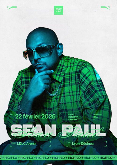 SEAN PAUL en concert à la LDLC Arena à Lyon Décines le 22 février 2026. Un concert Dancehall Reggae Rap présenté par AEG et High-lo, places disponible partout. Billetterie, tickets pour le show sur Totaal Rez.