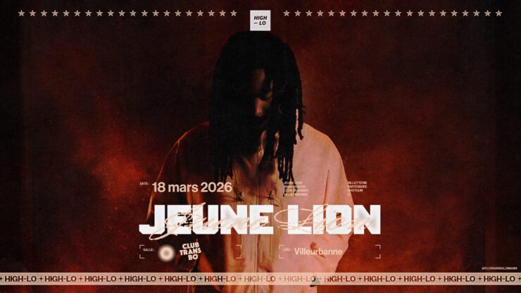 JEUNE LION en concert au Club Transbo, Villeurbanne/Lyon le 18 avril 2026. Un concert présenté par High-lo, billetterie disponible sur Shotgun
