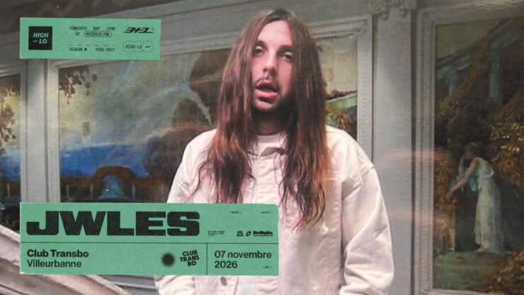 Jwles en concert Rap le 07novembre 2026 au Club Transbo Lyon. Tous nos concerts rap High-lo sur Totaal Rez, agenda et billetterie, tickets, les concerts à lyon.