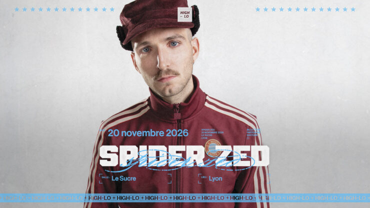 Spider Zed en concert Rap le 20novembre 2026 au Sucre Lyon. Tous nos concerts rap High-lo sur Totaal Rez, agenda et billetterie, tickets, les concerts à lyon.