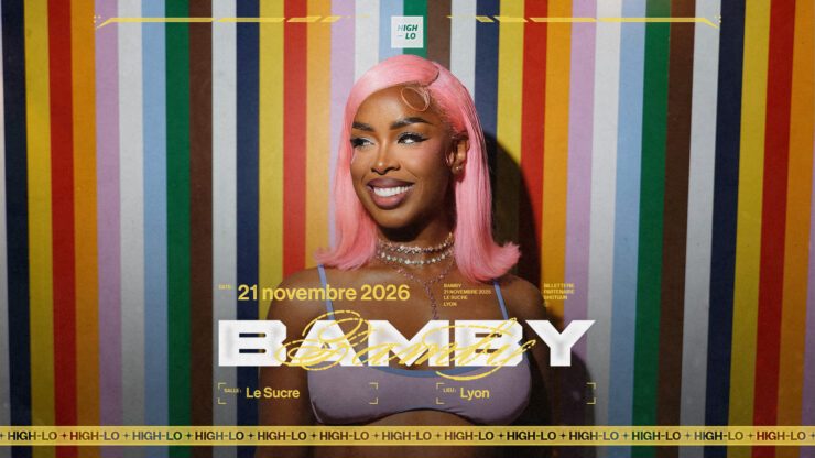 Bamby en concert Rap et dancehall le 21novembre 2026 au Sucre Lyon. Tous nos concerts rap High-lo sur Totaal Rez, agenda et billetterie, tickets, les concerts à lyon.