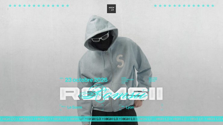 Romsii en concert Rap le 23 octobre 2026 au Sucre Lyon. Tous nos concerts rap High-lo sur Totaal Rez, agenda et billetterie, tickets, les concerts à lyon.