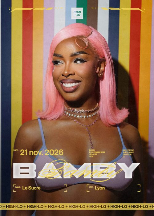 Bamby en concert Rap et dancehall le 21novembre 2026 au Sucre Lyon. Tous nos concerts rap High-lo sur Totaal Rez, agenda et billetterie, tickets, les concerts à lyon.