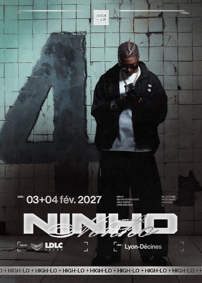 Ninho en concert Rap le 03 février 2027 à la LDLC ARENA Lyon. Tous nos concerts rap High-lo sur Totaal Rez, agenda et billetterie, tickets, les concerts à lyon.