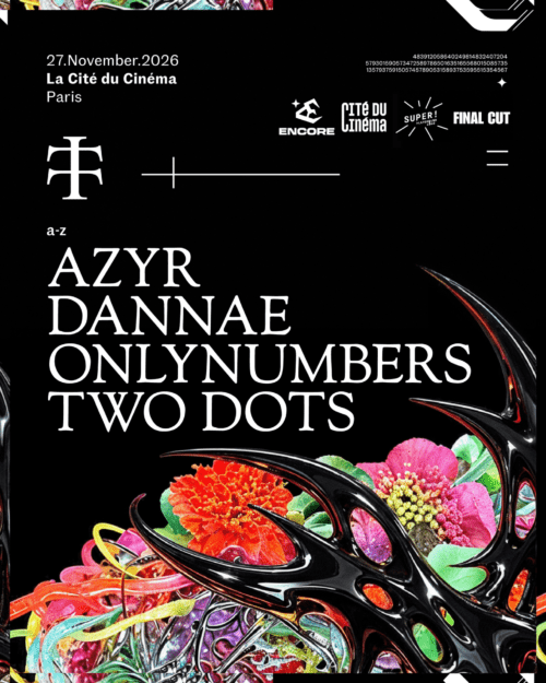 Soirée techno - TELETECH :  le 27 novembre 2026 - Cité du cinéma, Paris. Azyr, Dannae, Onlynumbers, two dots