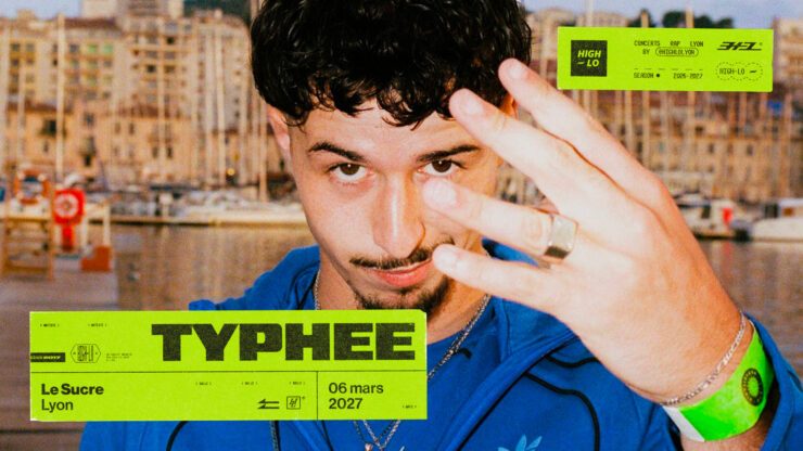 Typhee en concert Rap le 06 mars 2027 au Sucre Lyon. Tous nos concerts rap High-lo sur Totaal Rez, agenda et billetterie, tickets, les concerts à lyon.