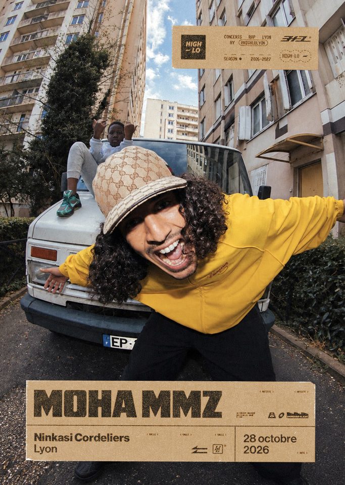 Moha MMZ en concert Rap le 28 octobre 2026 au Sucre Lyon. Tous nos concerts rap High-lo sur Totaal Rez, agenda et billetterie, tickets, les concerts à lyon.