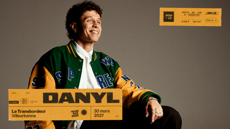 Danyl en concert au Transbordeur, Lyon le 30 mars 2026. Un concert rap présenté par High-lo, billetterie disponible sur Shotgun